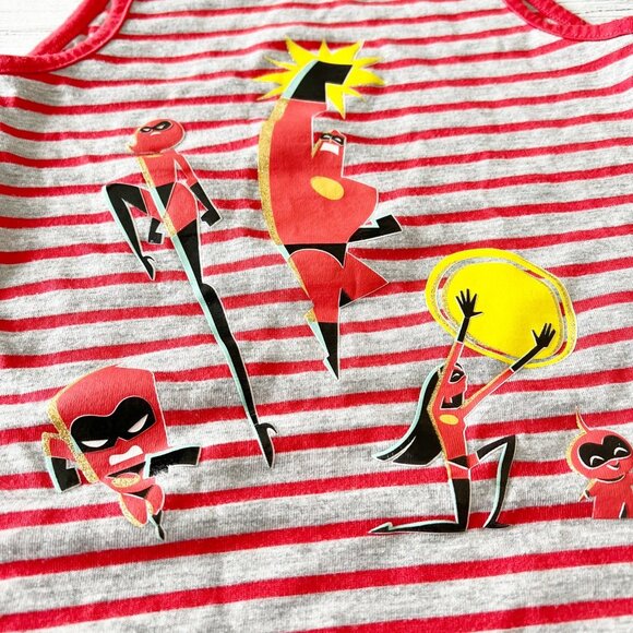 Disney Pixar Incredibles Graphic Striped Tank Top - Picture 2 of 5